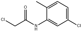 2-氯-N-(5-氯-2-甲基-苯基)乙酰胺 结构式