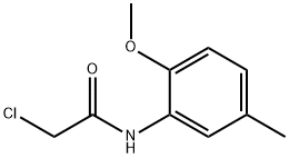 2-氯-N-(2-甲氧基-5-甲基-苯基)乙酰胺 结构式