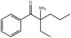 1-Pentanone,  2-amino-2-ethyl-1-phenyl- 结构式