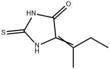 4-Imidazolidinone,  5-(1-methylpropylidene)-2-thioxo- 结构式