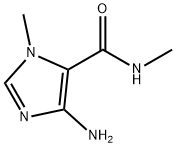 4-AMINO-N,1-DIMETHYL-1H-IMIDAZOLE-5-CARBOXAMIDE 结构式