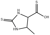 4-Imidazolidinecarbothioic  acid,  5-methyl-2-thioxo- 结构式