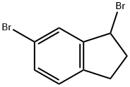 1,6-DIBROMO-2,3-DIHYDRO-1H-INDENE 结构式