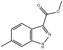 6-甲基-1H-吲唑-3-羧酸甲酯 结构式
