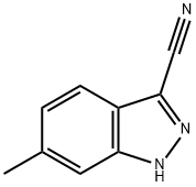 6-甲基-1H-吲唑-3-腈 结构式
