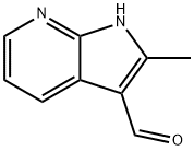 2-甲基-1H-吡咯并[2,3-B]吡啶-3-甲醛 结构式