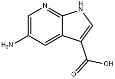 5-Amino-7-azaindole-3-carboxylic acid 结构式