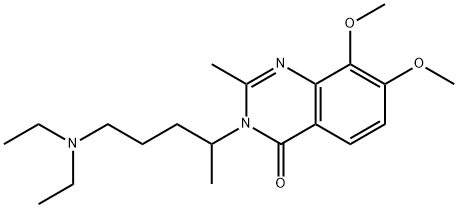 4(3H)-Quinazolinone,  3-[4-(diethylamino)-1-methylbutyl]-7,8-dimethoxy-2-methyl- 结构式