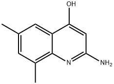 2-AMINO-4-HYDROXY-6,8-DIMETHYLQUINOLINE 结构式
