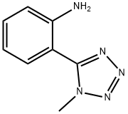 2-(1-甲基-1H-1,2,3,4-四唑-5-基)苯胺 结构式