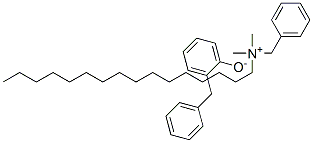 benzyl(hexadecyl)dimethylammonium alpha-phenyl-o-cresolate 结构式