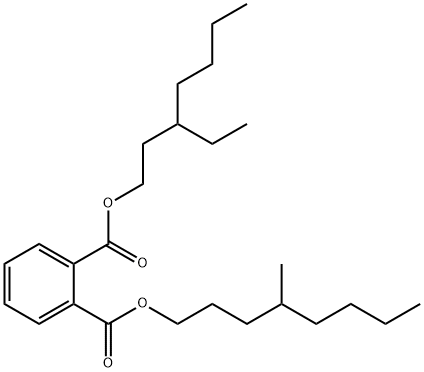 3-ethylheptyl 4-methyloctyl phthalate 结构式