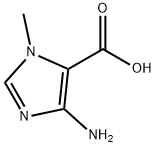 4-氨基-1-甲基-1H-咪唑-5-羧酸 结构式