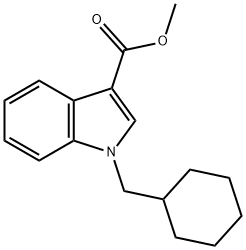 1-(CyclohexylMethyl)-1H-indole-3-carboxylic Acid Methyl Ester 结构式