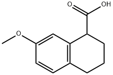 1,2,3,4-四氢-7-甲氧基-1-萘甲酸 结构式