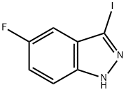 5-氟-3-碘-1H-吲唑 结构式