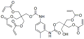 2-[(acryloyloxy)methyl]-2-[[[[3-[[[2,2-bis[(acryloyloxy)methyl]-3-hydroxypropoxy]carbonyl]amino]tolyl]carbamoyl]oxy]methyl]propane-1,3-diyl diacrylate  结构式