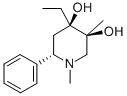 (3-alpha,4-alpha,6-beta)-1,3-Dimethyl-4-ethyl-6-phenyl-3,4-piperidined iol 结构式