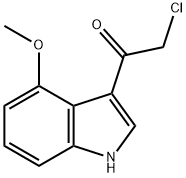 2-氯-1-(4-甲氧基-1H-吲哚-3-基)乙-1-酮 结构式