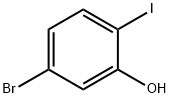 5-溴-2-碘苯酚 结构式