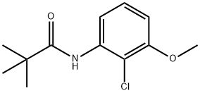 Propanamide, N-(2-chloro-3-methoxyphenyl)-2,2-dimethyl- 结构式
