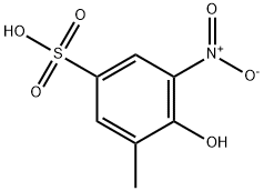 4-hydroxy-3-methyl-5-nitrobenzenesulphonic acid  结构式