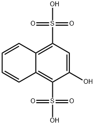 2-hydroxynaphthalene-1,4-disulphonic acid  结构式
