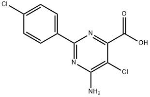 6-Amino-5-chloro-2-(4-chlorophenyl)pyrimidine-4-carboxylicacid