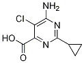 6-AMino-5-chloro-2-cyclopropyl-pyriMidine-4-carboxylic acid 结构式