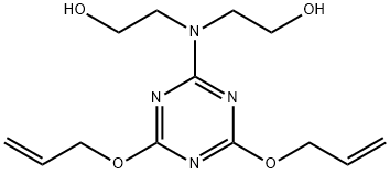 2,2'-[[4,6-bis(allyloxy)-1,3,5-triazin-2-yl]imino]bisethanol 结构式