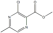 3-Chloro-5-methyl-pyrazine-2-carboxylic acid methyl ester 结构式