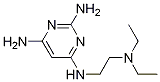 N4-(2-DIETHYLAMINO-ETHYL)-PYRIMIDINE-2,4,6-TRIAMINE 结构式