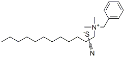 benzyldodecyldimethylammonium thiocyanate 结构式