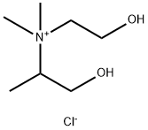 (2-hydroxyethyl)(1-hydroxy-1-methylethyl)dimethylammonium chloride 结构式