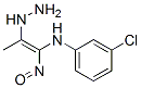 3-chloro-N-[(E)-2-hydrazinyl-1-nitroso-prop-1-enyl]aniline 结构式