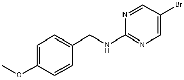 5-BROMO-2-(4-METHOXYBENZYLAMINO)PYRIMIDINE 结构式
