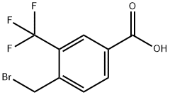 4-(bromomethyl)-3-(trifluoromethyl)benzoic acid 结构式