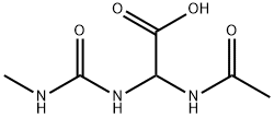 Acetic  acid,  (acetylamino)[[(methylamino)carbonyl]amino]-  (9CI) 结构式