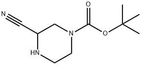4-BOC-2-氰基并哌啶 结构式