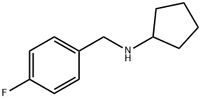 N-(4-氟苄基)环戊烷胺 结构式