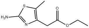 2-(2-氨基-5-甲基-1,3-噻唑-4-基)乙酸乙酯 结构式