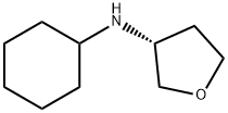 3-N-CYCLOHEXYL-TETRAHYDROFURAN-3-YL-AMINE HYDROCHLORIDE 结构式