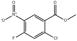 2-氯-4-氟-5-硝基苯甲酸甲酯 结构式