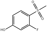 3-氟-4-(甲基磺酰基)苯酚 结构式