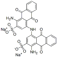 disodium 4,4'-iminobis[1-amino-9,10-dihydro-9,10-dioxoanthracene-2-sulphonate] 结构式