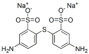 disodium 2,2'-thiobis[5-aminobenzenesulphonate] 结构式