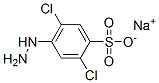 sodium 2,5-dichloro-4-hydrazinobenzenesulphonate 结构式