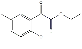 2-(2-甲氧基-5-甲基苯基)-2-氧代乙酸乙酯 结构式