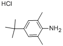 4-(叔丁基)-2,6-二甲基苯胺盐酸盐 结构式