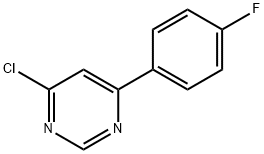 4-Chloro-6-(4-fluoro-phenyl)-pyrimidine 结构式